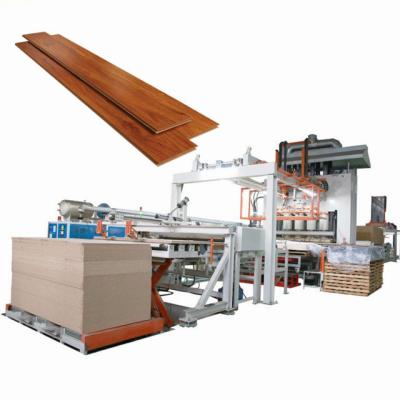 China Factory Laminate Flooring Hot Press Machine For HDF MDF Flooring Production Line for sale