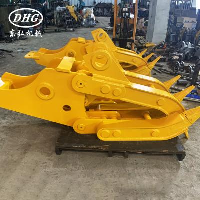 China Crawler Excavator Demolition Orange Peel Tri Grapple For Excavator Bucket for sale