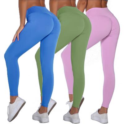 China Gym Activewear Women Workout Wear Breathable Custom Fitness Yoga Pants Butts Crack! crack! yoga lifting gaiters for sale