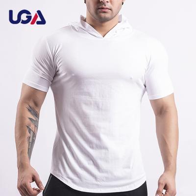 China Customs Shirt QUICK DRY Warm Short Sleeve Bamboo Cloth Sale Men's Casual Sports Short Sleeve Hooded Solid Fitted T-Shirt for sale