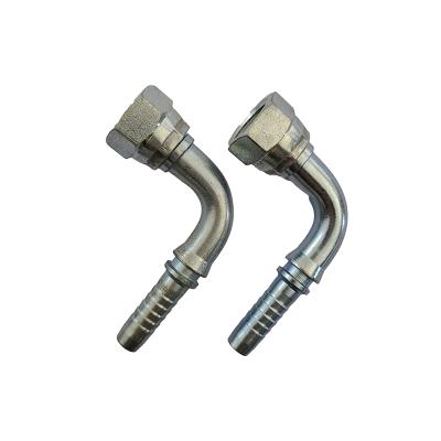 China Eaton NPT carbon steel/45#steel/stainless crimp steel male hydraulic hose fittings for sale