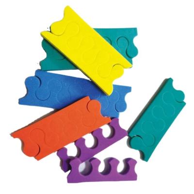 China Eva Foam Wholesale Professional Art Toe Separator and Finger Stretcher Nail Polish Eva Foam Cleavage for sale