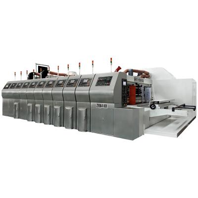 China Factory Model ZYKM III High Speed ​​Fully Automatic Printer Slotter With Die Cutter Machine 1200x2000mm for sale