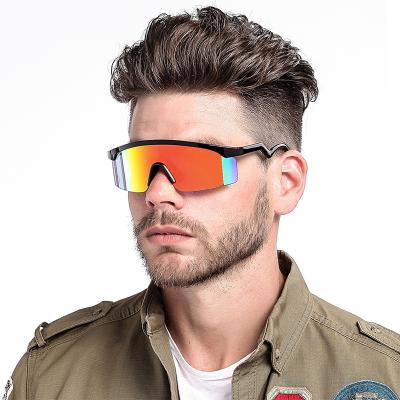 China Sportglasses Sports Sunglasses 2021 Men Woman Oversized Cycling Vintage Driving Sun Glass Siamese Eyewear UV400 Retro for sale