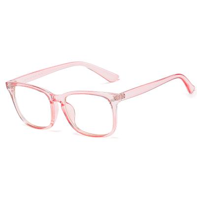 China For Parent-child Square Computer Glass Boy Girls Optical Glass Kids Reading Glasses Clear Glasses Frame Anti Reflective Glasses for sale