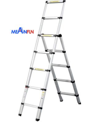 China 2022 New Height 192cm Telescopic Ladders Combination Ladder Telescopic Aluminum 7 Steps With Foldable Leg Telescoping Folding Step Ladder for sale