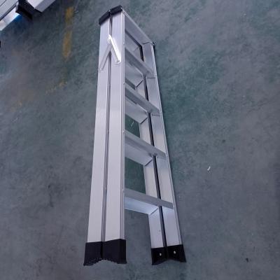 China 2022 Newest Foldable Ladders Foldable Double Sided One Type Aluminum Step Ladder 10 Steps for sale