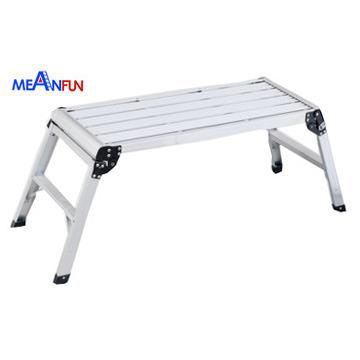 China 2020 Contemporary High Quality Aluminum Car Work Platform Ladder Work Platform Stool Wash Folding Ladder for sale