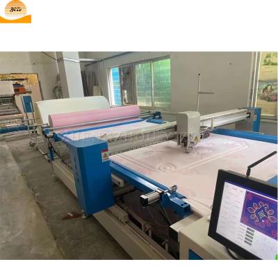 China Head Moved Computerized Single Needle Continuous Top Bed Mattress Cutting Quilting Sewing Machine for sale