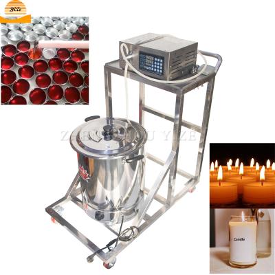 China Factory semi automatic candle making melter phenumatic paste hair wax melting and filling machine on cloth for sale