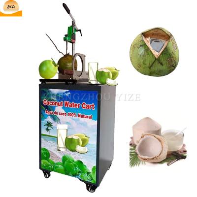 China Mobile Manual Fresh Water Coconut Crusher Coconut Crusher and Juicer Machine Press Coconut Juice Crusher Juicer Extractor Machine for sale