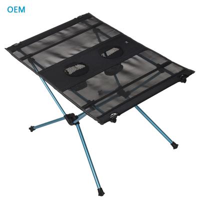 China Minimalist Outdoor Folding Camping Picnic Aluminum Ultralight Alloy Raising Traveling Table for sale