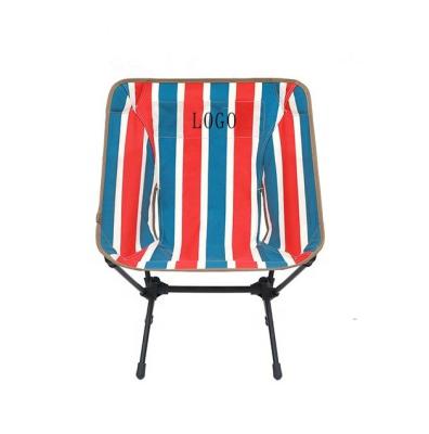 China Industrial Ultra Light Outdoor Folding Stripe Camouflage Aluminum Alloy Camping Fishing Beech Detachable Portable Lightweight Folding Chair for sale