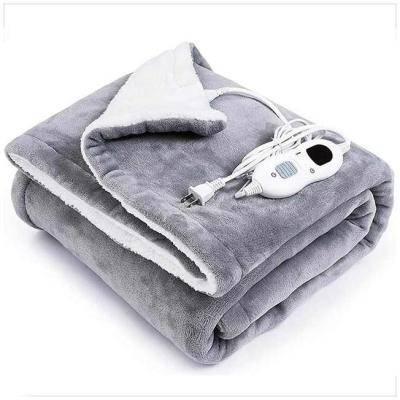 China Breathable Hot Selling Best Quality Heatable Jet Heated Flannel Quick Warming Shawl Electric Blanket 50 x 60 for sale