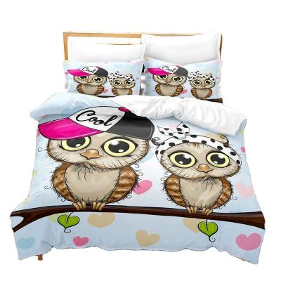 China New Design High Quality Anti-Static 3d Selling Eagle Bedding Custom Duvet Cover Sheet Set for sale