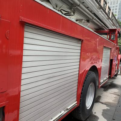 China Aluminum Rolling Shutter Door Red And White For Fire Fighting Truck for sale