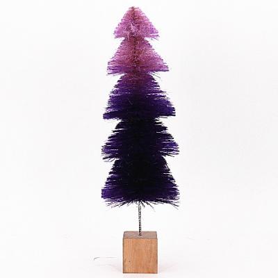 China Christamas Decoration Christmas Decorations Natural Hemp Purple Sisal Tree for sale