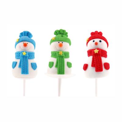 China Cake Topper Decorative Cake Decoration Supplies Toy Polymer Clay Snowman Birthday Decor Figure Snowman Party Christmas Birthday Party Cake Decoration for sale