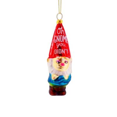 China Cute Standing Boy Statues Christmas Kid Children Gifts Home Decorations Christmas Ornament Custom Glass Doll Figurines Hanging Ornament for sale