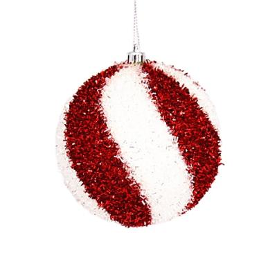 China Christmas Tree Decoration New Design Red and White Onion Ball Ornament for Christmas Tree for sale