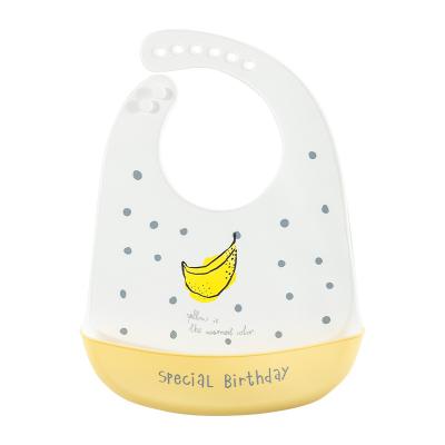 China Baby Silicone Antibacterial Adjustable Size Bib Quick Wash Bib Baby Keep A Clean Meal Can Customize Pattern for sale