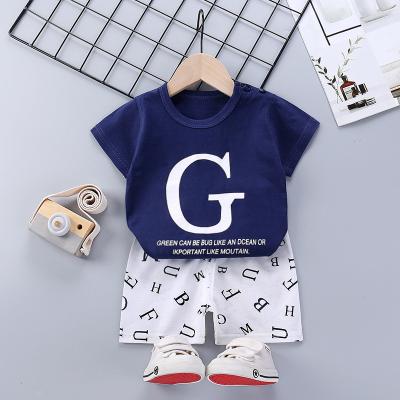 China Antibacterial Summer Cute 2PCS Cartoon Kids Baby Boy Girls Invest Top Shorts Pants Set Clothes Children Pajamas Girls Dress Suit Sets for sale