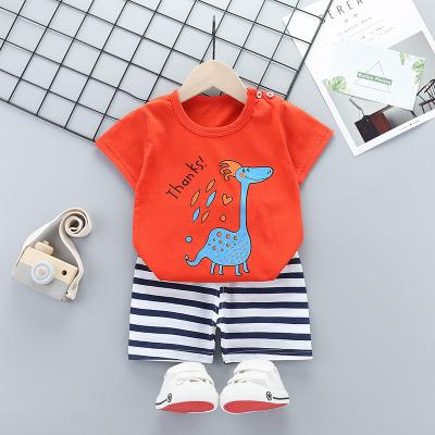 China Baby Boy Antibacterial Clothes Sets Kids Clothing Summer Shorts Sleeve Tracksuit For Boys Sport Suits Animal Costume For Kids Clothes for sale