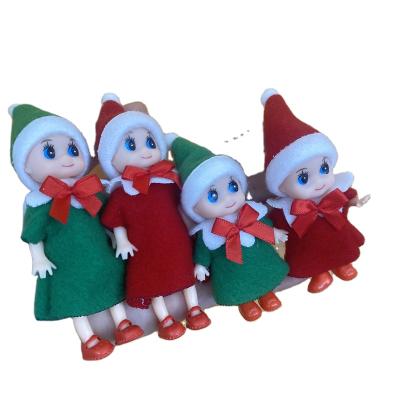 China Cartoon Toy Cute Baby Elf Dolls with Feet Shoes Baby - Doll Elf Toy with Arms Legs Christmas Dolls Baby Elves Movable Doll for sale