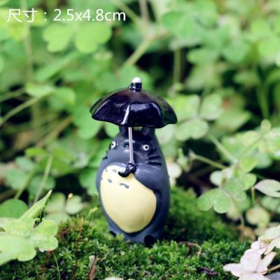 China Cartoon Toy My Neighbor Totoro With Umbrella PVC Figure Cute Brinquedo Doll Toy Birthday Gift for sale