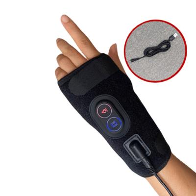 China KkaFFe USB Elasticity Pad Wrist Heating Wrap Joint Brace Adjustable Breathable Warm Carpal Pain Relief Compression Wrist Warmers Electric Heater Wrap for sale