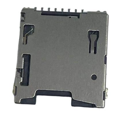 China Micro PCB TF Push Type With CD Terminal Detected Pin H=1.5mm PCB Connector for sale