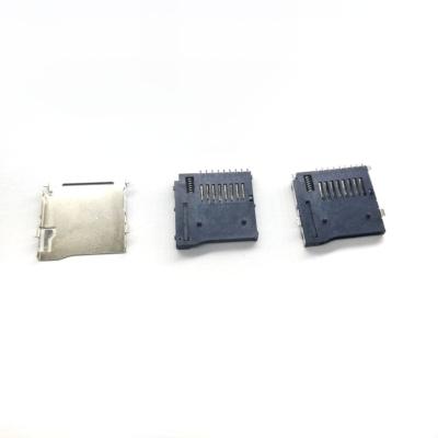 China SMT factory supplier 8 plus 1 pin SMT micro SD card connector for sale