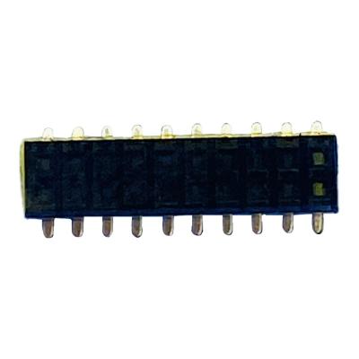 China PCB 2*10 Pin Female Header Connector Dual Row Type 1mm Pitch 2.22mm Size SMD SMT Connector For PCB Board With High Quality for sale