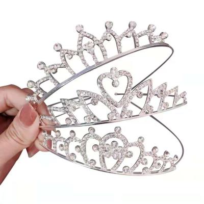 China Princess Children's ALLOY Wholesale Rhinestone Headwear Holiday Party Children's Crown for sale