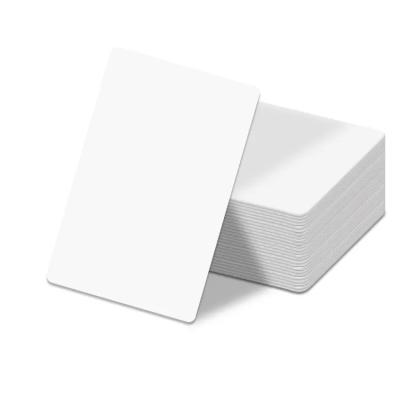 China Ribbon Pvc Printer Hot selling  credit card size CR80 white blank pvc card for pvc ribbon card printer for sale