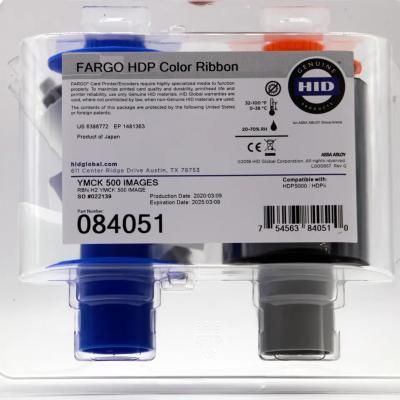 China For hdp5000 pvc card printer Fargo HDP5000 pvc card printer YMCKO ribbon 084051 Ribbon 500 Prints/roll for sale