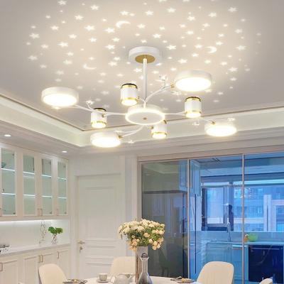 China Modern Square Luxury Branches White Bulb Restaurant Globe Shape Led Nordic Style Glass Ball Ceiling Glass Nordic Pendant Light for sale