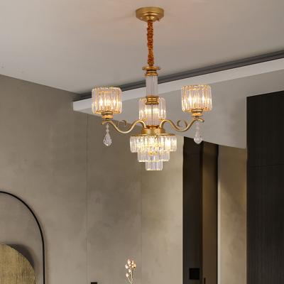 China Modern OEM Modern LED Suspension Lighting Decorative Hanging Ceiling Pendent Light Long Tube Chandeliers Globe Lamp for sale