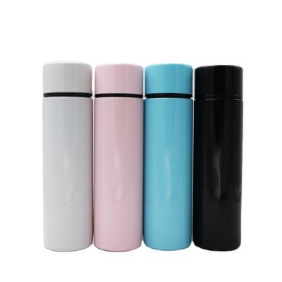 China Colorful Slim Business Vacuum Bottle Bullet Shaped Hot Water Bottles Baby Milk Flask for sale