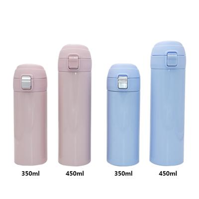 China 350ml/450ml Vacuum Flask PORTABLE Water Bottle Insulated Bounce Lid Smart OEM Customized Cup Hot and Cold Double Wall Stainless Steel for sale