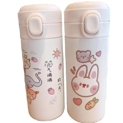 China Business Promotional Hot Sale Bounce Bottle Candy Color Vacuum Flask For Student 400ml for sale