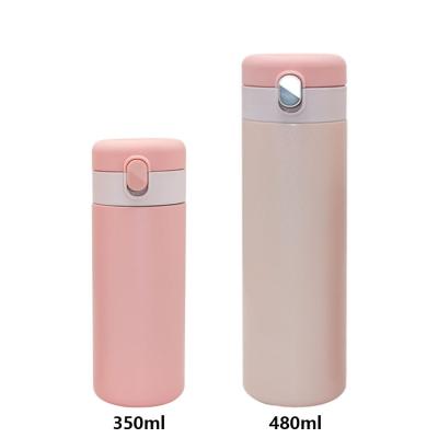 China New Business Style Stainless Steel Bounce Sports Bottles With Logo Custom Vacuum Insulated Flask Water Bottle Thermos 350ml for sale