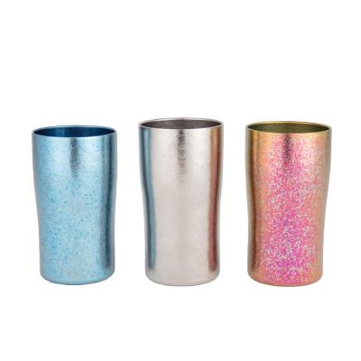 China Hot Sale Beer Mug Lightweight Titanium Insulated Double Wall Double Wall Mug 10oz Titanium Mug Outdoor Travel Mug for sale