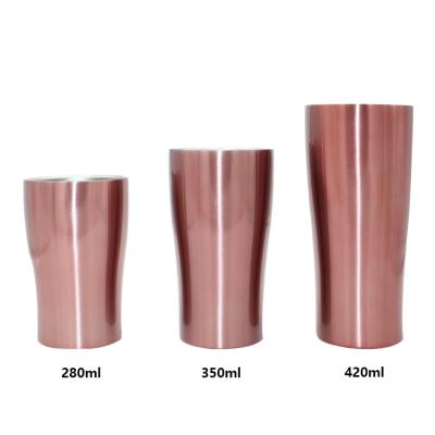 China Viable Sale 280ml Classic Famous Classic Stainless Steel Travel Mug Wine Tumbler Thermal Beer Mugs for sale