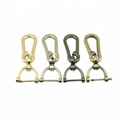 China Antioxidant Horseshoe Tail Ring Buckle Character Key Chain 8 Car Screw Hook Key Chain Mobile Pendant for sale