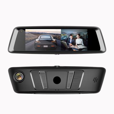 China NIGHT VISION HD 1080P Dual Mirror Car Stream Media DVR 7 Inch Touch Screen 4G Dashcam with Super Night Vision and Internal Camera for sale