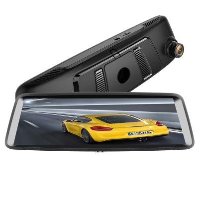 China NIGHT VISION China factory OEM customized 10 inch 12 inch IPS 2k dual dash camera rear view mirror dash cam for car dvr car black box for sale