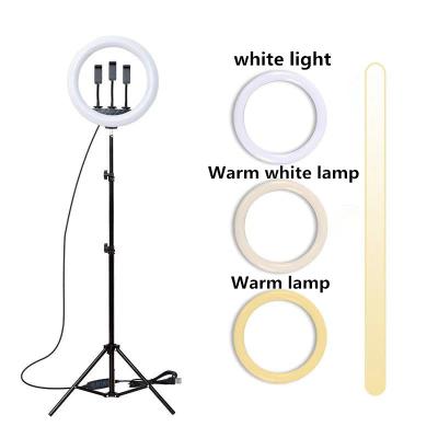 China 18 Inch Smart Phone Tik Tok Live Stream Beauty Tripod Selfie LED Photographic Ring Light Lighting Fill for sale