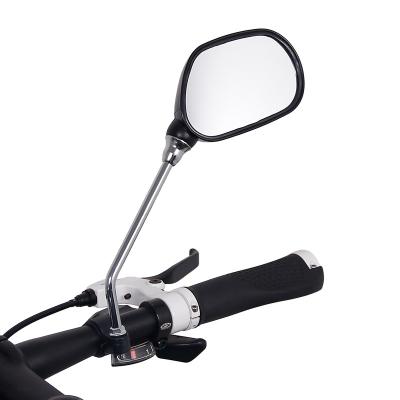 China Plastic 1 Pairs Bike Rear View Mirror Bike Cycling Reflector Rear Angle Adjustable Left Right Wide Range View Mirrors for sale