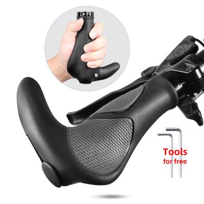 China Mountain Bikes Bike Silicone Handlebar Grips TPR Integrated Rubber Cycling Grip MTB Handle Hand Rest Mountain Bike Grippings for sale